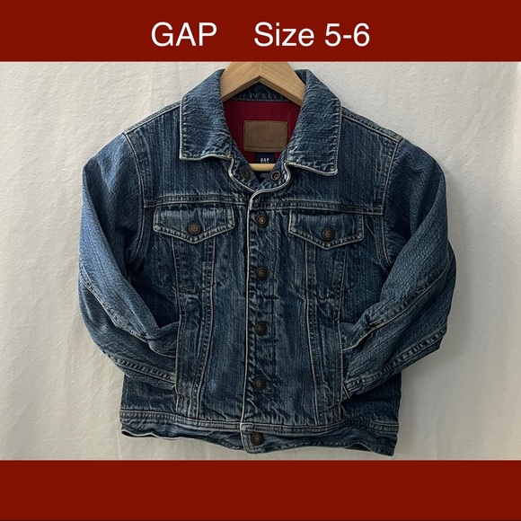 GAP fleece lined jeans jacket, size 5-6yo - Picture 2 of 8